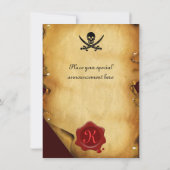 SCHAKELAARS VAN MONOGRAM, Zegelegment Aankondiging (Achterkant)