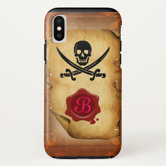 SCHAKELAARS VAN MONOGRAM, Zegelegment Case-Mate iPhone Case (Achterkant)
