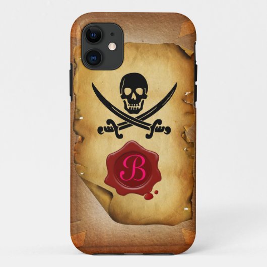 SCHAKELAARS VAN MONOGRAM, Zegelegment Case-Mate iPhone Case (Achterkant)
