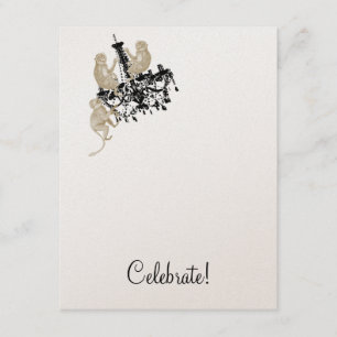 SCHAKELMONKEYS INVITE KAART