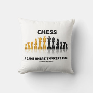 Schaken Een spel waar denkers heersen (schaakset) Kussen