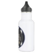 Schaken is het leven blauw waterfles  (Rechts)