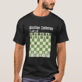 Schaken is het leven - Siciliaanse Defensie T-shirt