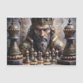 Schaken Koning Portret Decoupage Tissuepapier (Voorkant)