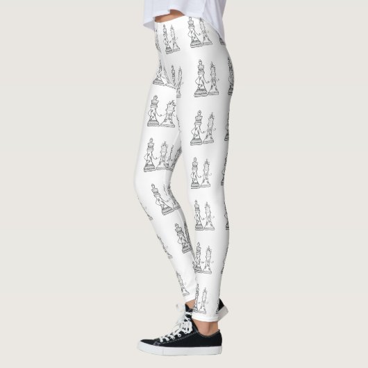 Schaken, Koningin & Koning Leggings (Links)