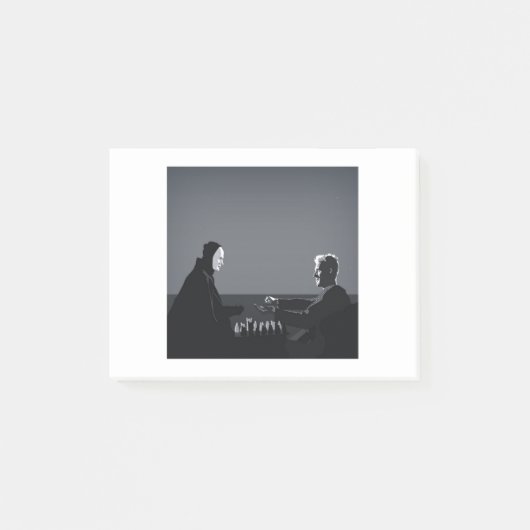 Schaken met de dood post-it® notes (Voorkant)