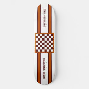 schaken/schaakbord skateboard