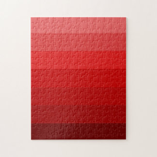 Schakeringen van rood legpuzzel