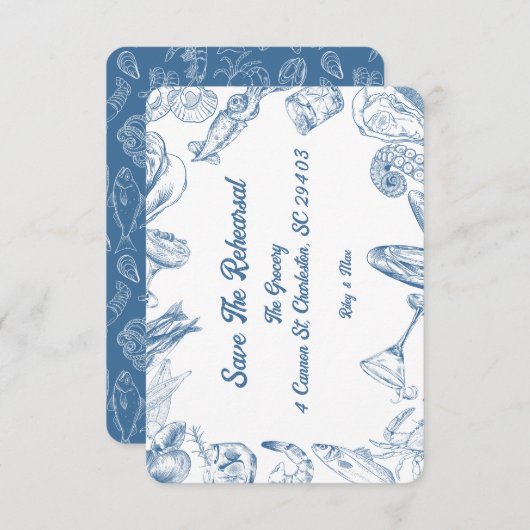 Schalen en Schelpen - Repeter save the date Bedankkaart (Voorkant / Achterkant)