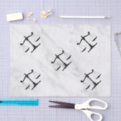 Schalen op marmer tissuepapier (Craft)