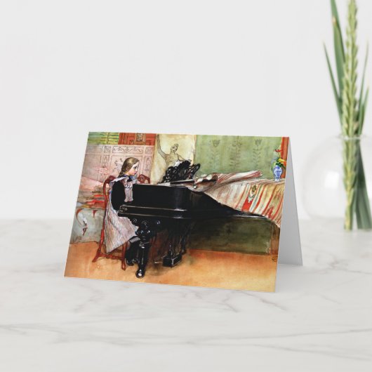 Schalen spelen, schilderij van Carl Larsson Kaart (Voorkant)