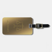 Schalen van het recht | Advocaat Bagagelabel (Voorkant horizontaal)