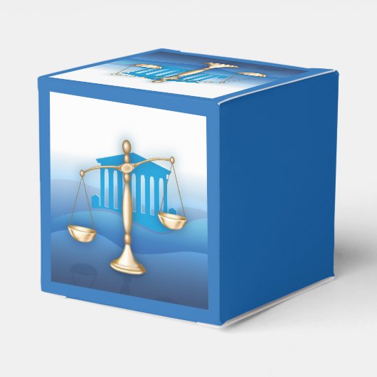 Schalen van het recht bedankdoosjes (Achterkant)