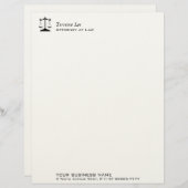 Schalen van het recht briefhoofd sjabloon (Voorkant / Achterkant)