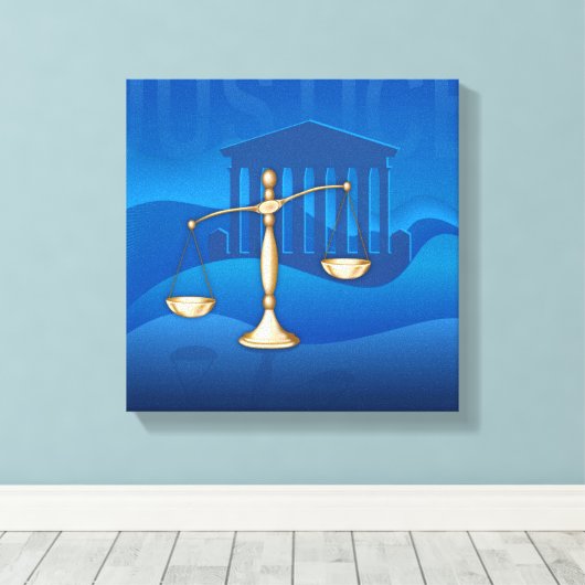 Schalen van het recht canvas afdruk (Insitu (Houten vloer))