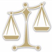 Schalen van het recht - de Wet Classic Sticker (Voorkant)