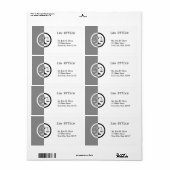 Schalen van het recht etiket (Full Sheet)