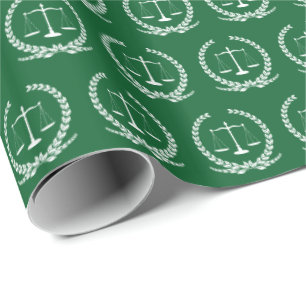 Schalen van het recht Evergreen Green Wrapping P Cadeaupapier