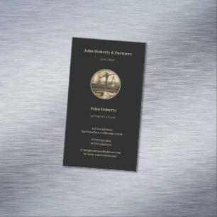 Schalen van het recht    foto van Elegant Magnetisch Visitekaartje