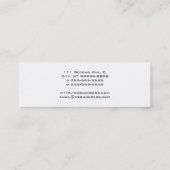 Schalen van het recht mini visitekaartje (Achterkant)