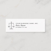 Schalen van het recht mini visitekaartje (Voorkant)