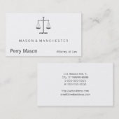 Schalen van het recht visitekaartje (Voorkant / Achterkant)