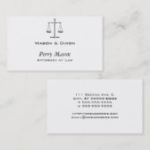 Schalen van het recht visitekaartje (Voorkant / Achterkant)