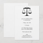 Schalen van het recht (wet) kaart (Voorkant / Achterkant)