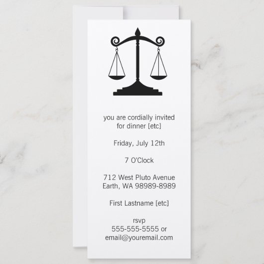 Schalen van het recht (wet) kaart (Voorkant)