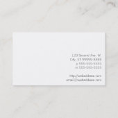 Schalen van het recht (wet) visitekaartje (Achterkant)