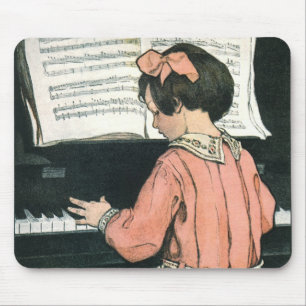 Schalen van Jessie Willcox Smith, Piano Music Girl Muismat