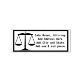 Schalen van Justice Rubber Stamp Rubberstempel (Gestempeld)