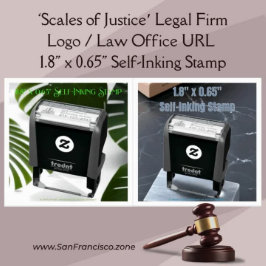 Schalen van justitie, advocatenkantoor Logo, wet K Zelfinktende Stempel