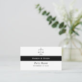 Schalen van justitie met QR-codes Visitekaartje (Staand voorkant)