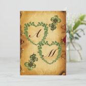 SCHAMROCK HARTS MONOGRAM PARCHCHMENT AANKONDIGING (Staand voorkant)