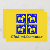 Schandinavisch ontwerp, gepersonaliseerd Glad mids Kaart (Voorkant / Achterkant)