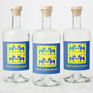 Schandinavisch ontwerp, gepersonaliseerd Glad mids Likeurfles Etiket