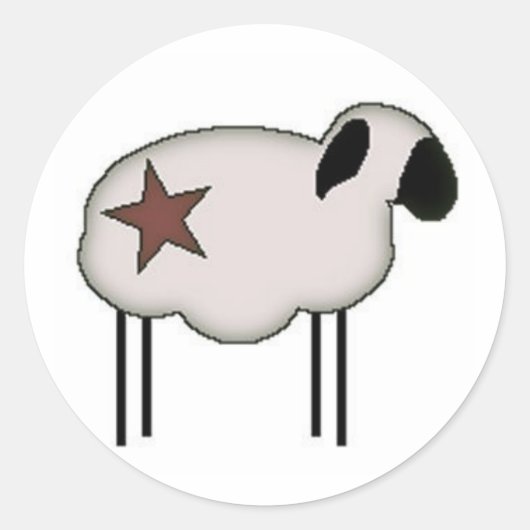 Schapen #1 Sticker (Voorkant)