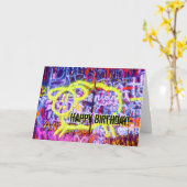 Schapen 2 van Graffiti van de verjaardag Kaart (Gele Bloem)