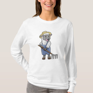 Schapen als boer met Rek en Pet T-shirt