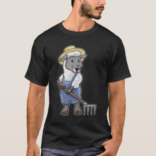 Schapen als boer met Rek en Pet T-shirt