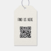 Schapen Bedankt QR-code Breien Cadeaulabel (Achterkant)