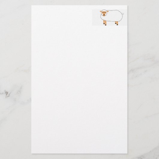 Schapen Briefpapier (Voorkant)