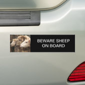 schapen bumpersticker (Op auto)
