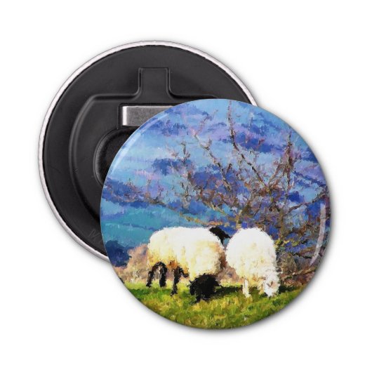 SCHAPEN BUTTON FLESOPENER (Voorkant)