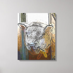 SCHAPEN CANVAS AFDRUK