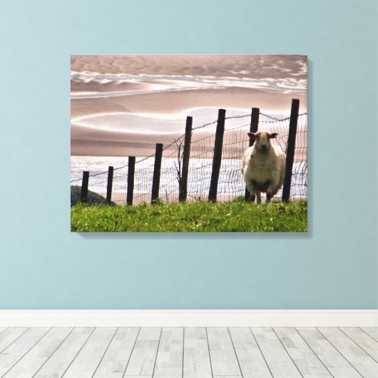 SCHAPEN CANVAS AFDRUK (Insitu (Houten vloer))