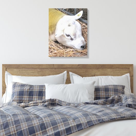 SCHAPEN CANVAS AFDRUK (Insitu (Slaapkamer))