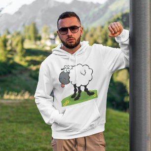 Schapen die tong uitsteken hoodie