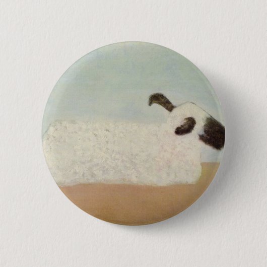 Schapen (door Milton Avery) Ronde Button 5,7 Cm (Voorkant)